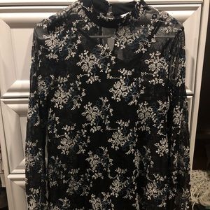 Embroidered Mini Dress